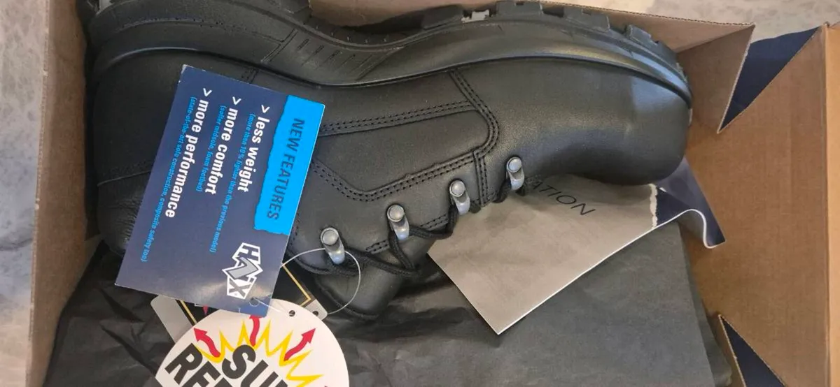 Haix steel toe safety work boots brand new size 11 - Image 1
