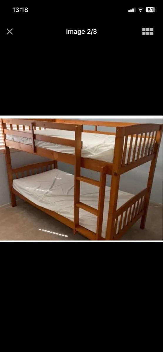 Two sets of bunkbeds and Wardrobe - Image 1