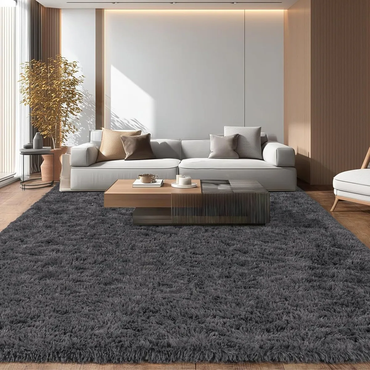 Large Rugs for Living Room 160x230 cm - Fluffy - Image 2
