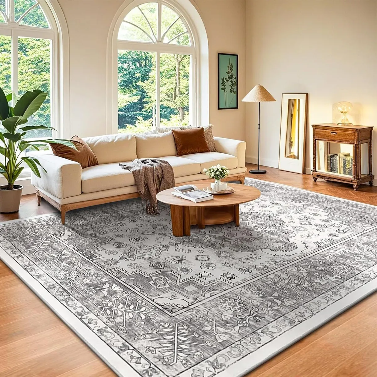 Machine Washable Rugs Living Room 200 x 290 cm - Image 1