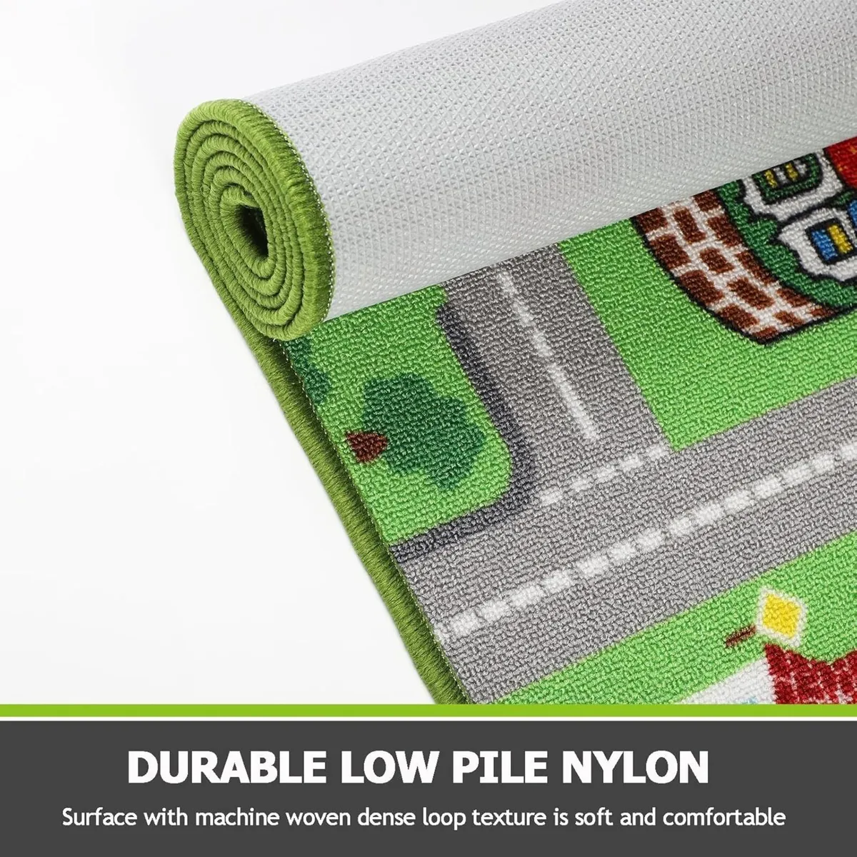 Kids Play Rug Town City Road Car Mat 200x300cm - Image 3