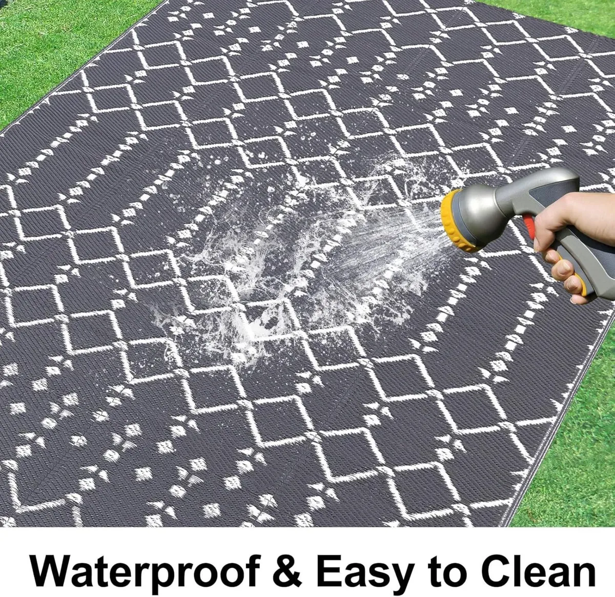 Outdoor Rug 240x300cm Waterproof Reversible - Image 2