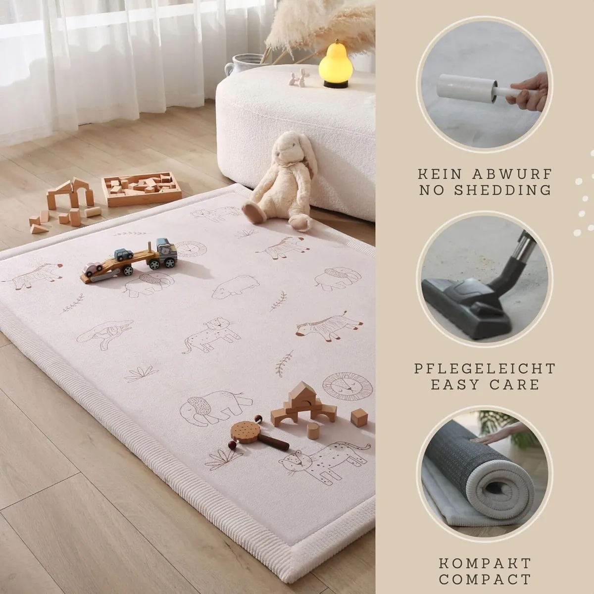 Cloud-Soft Baby Play mat 170x120x2.5cm - Children' - Image 4