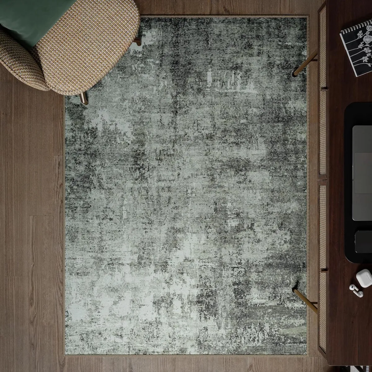 Machine Washable Rug 122x170cm 75% Recycled - Image 1