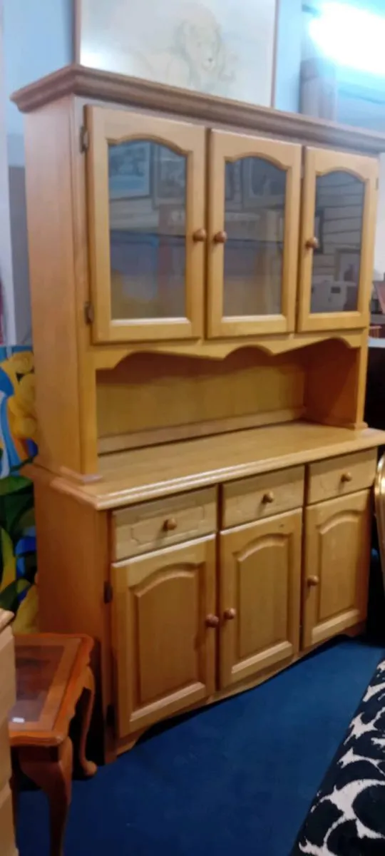 Modern Oak Effect Kitchen Dresser