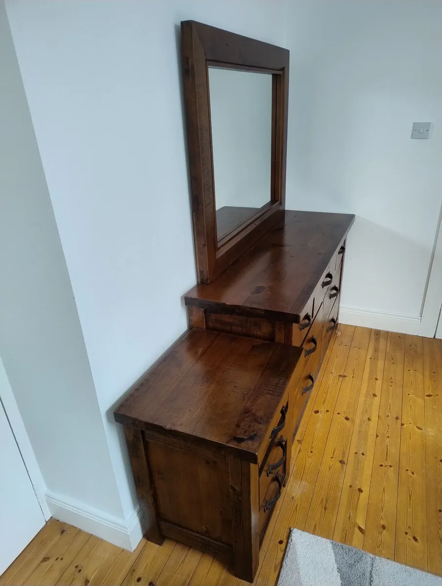 EZ Living Chest of Drawers with Mirror/ 2 Lockers - Image 2