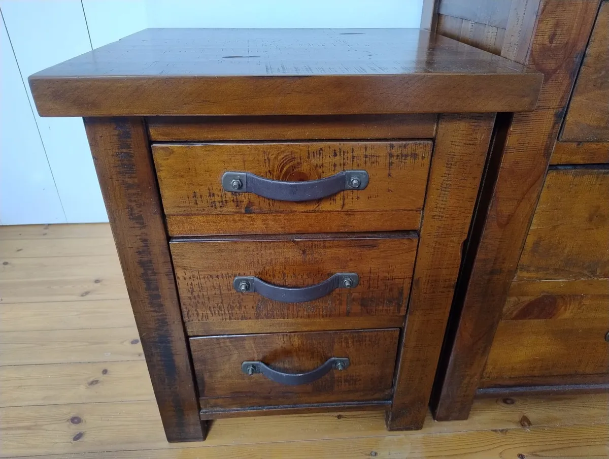 EZ Living Chest of Drawers with Mirror/ 2 Lockers - Image 3
