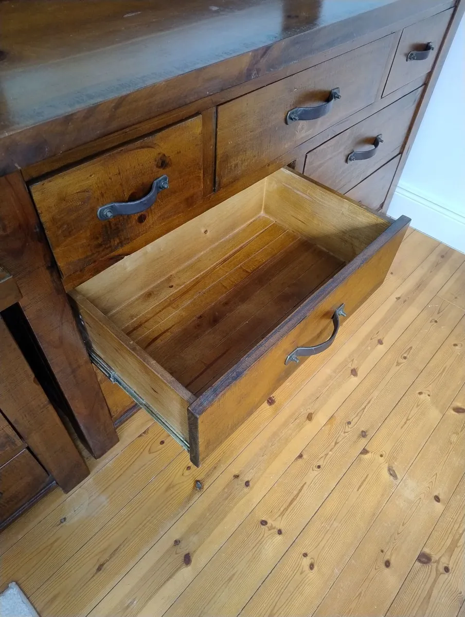 EZ Living Chest of Drawers with Mirror/ 2 Lockers - Image 4