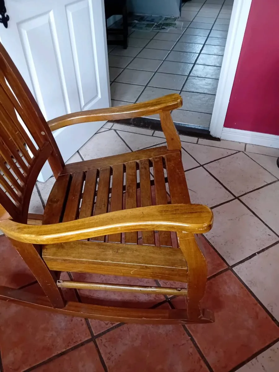 Rocking chair sold  wood price drop 40 - Image 2