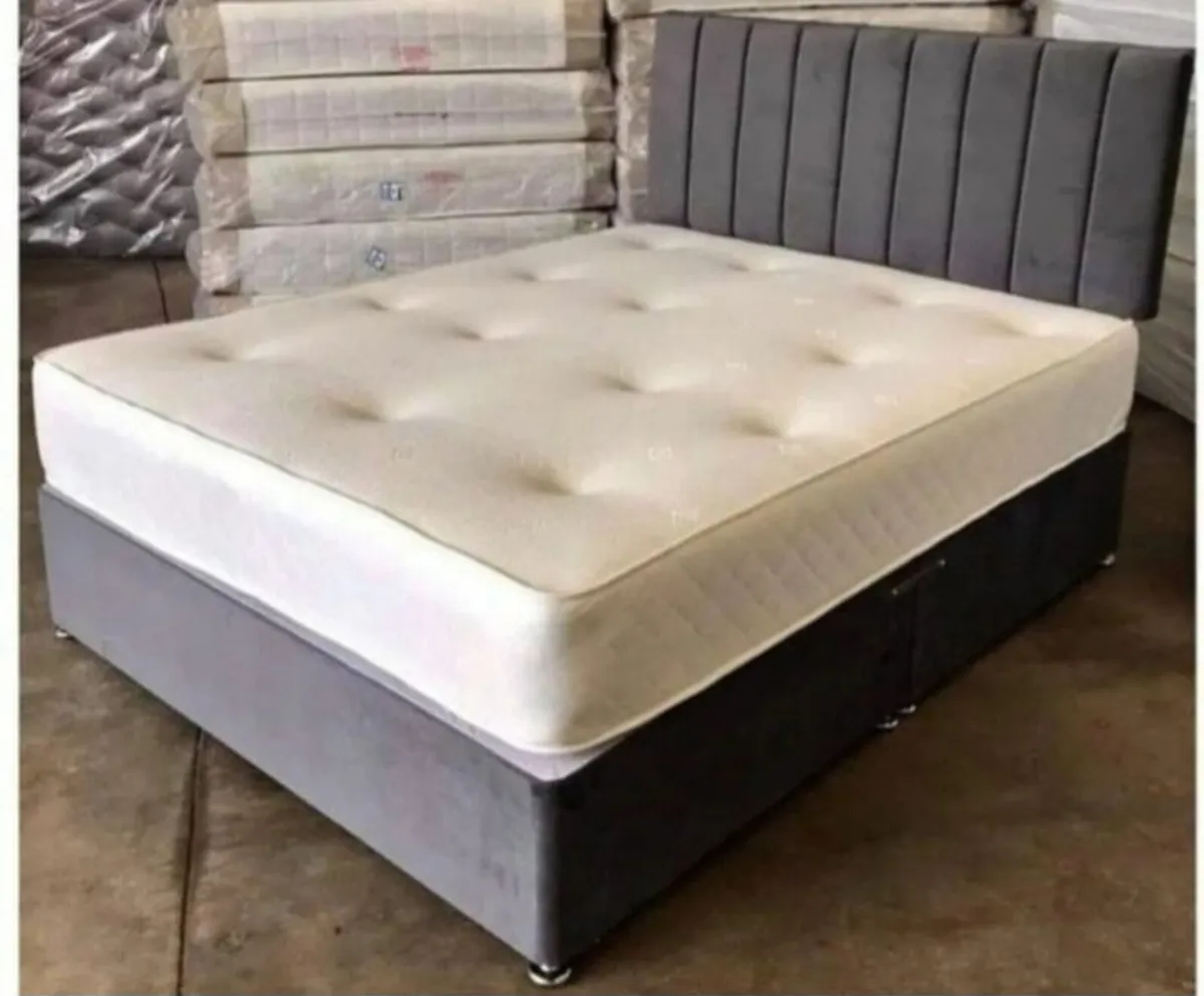 Double Divan Bed with Mattress included - Image 4