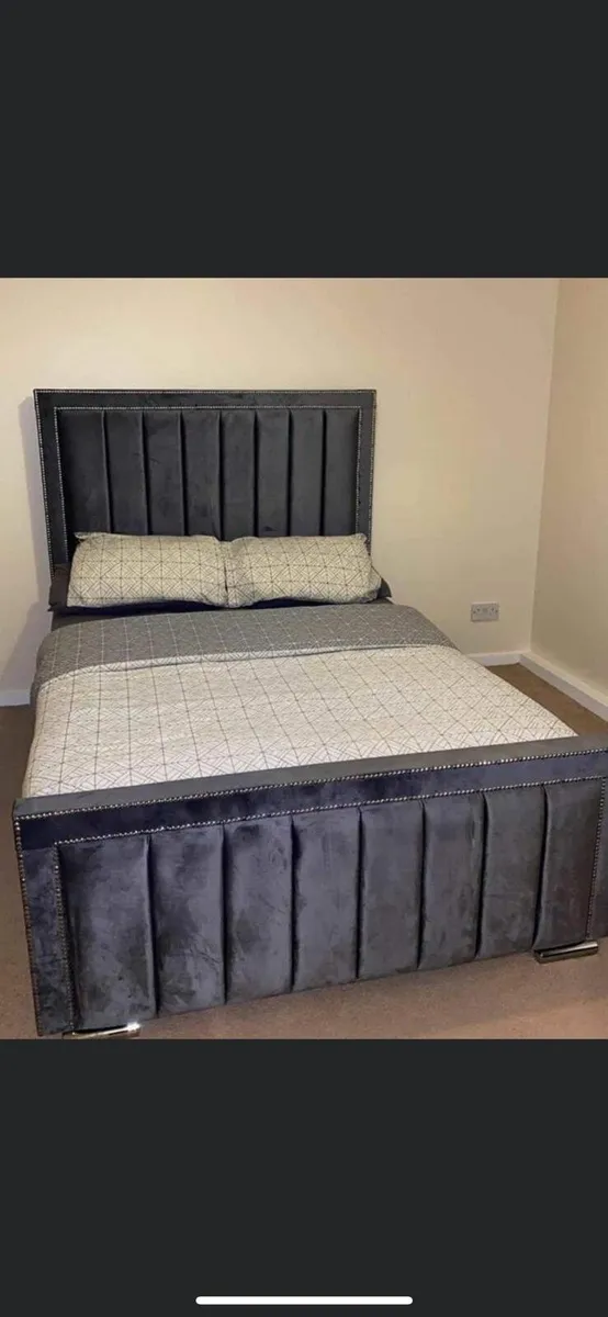 King size Monaco bed frame with Mattress included - Image 3