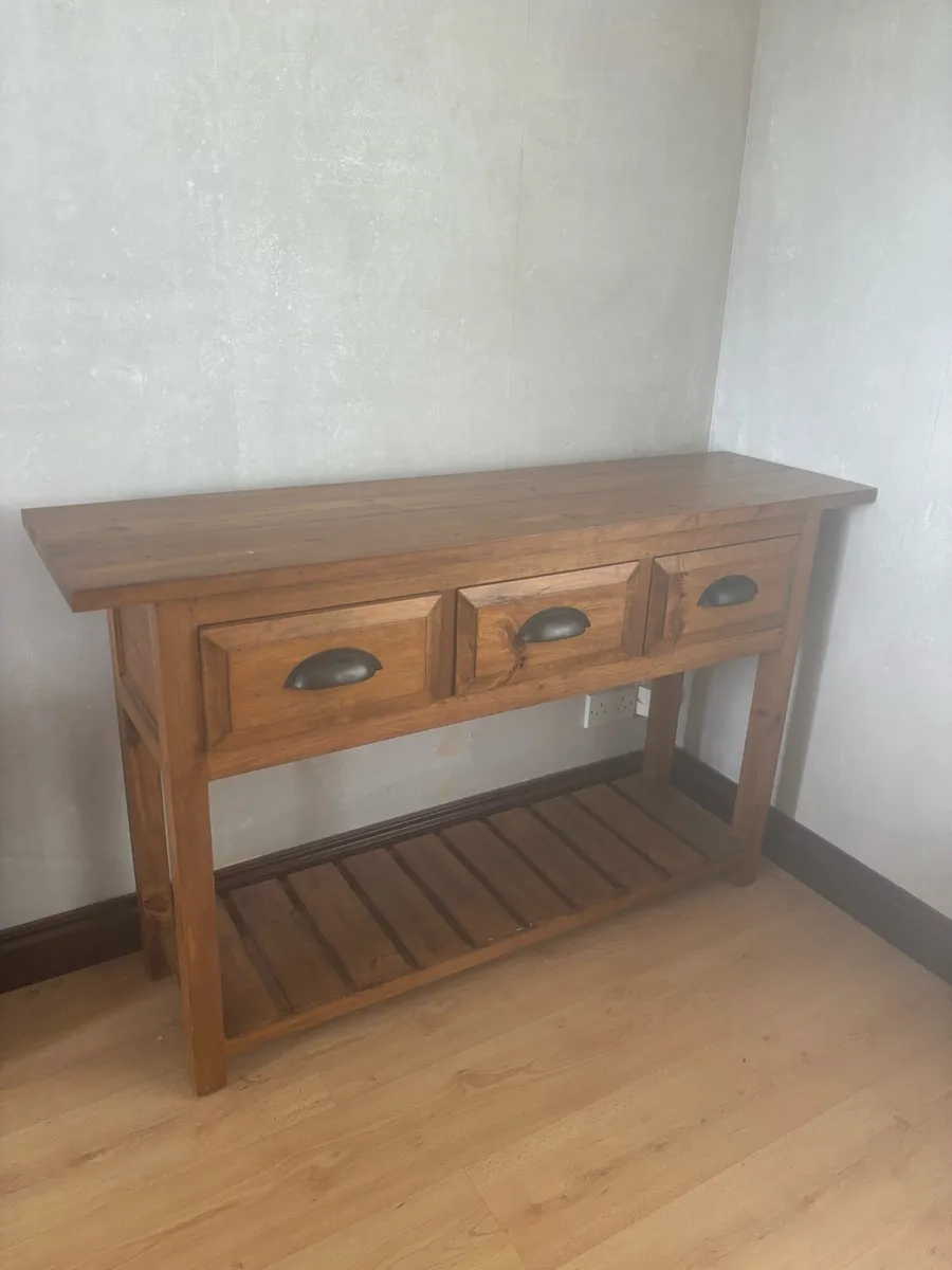 3 drawer console - Image 1