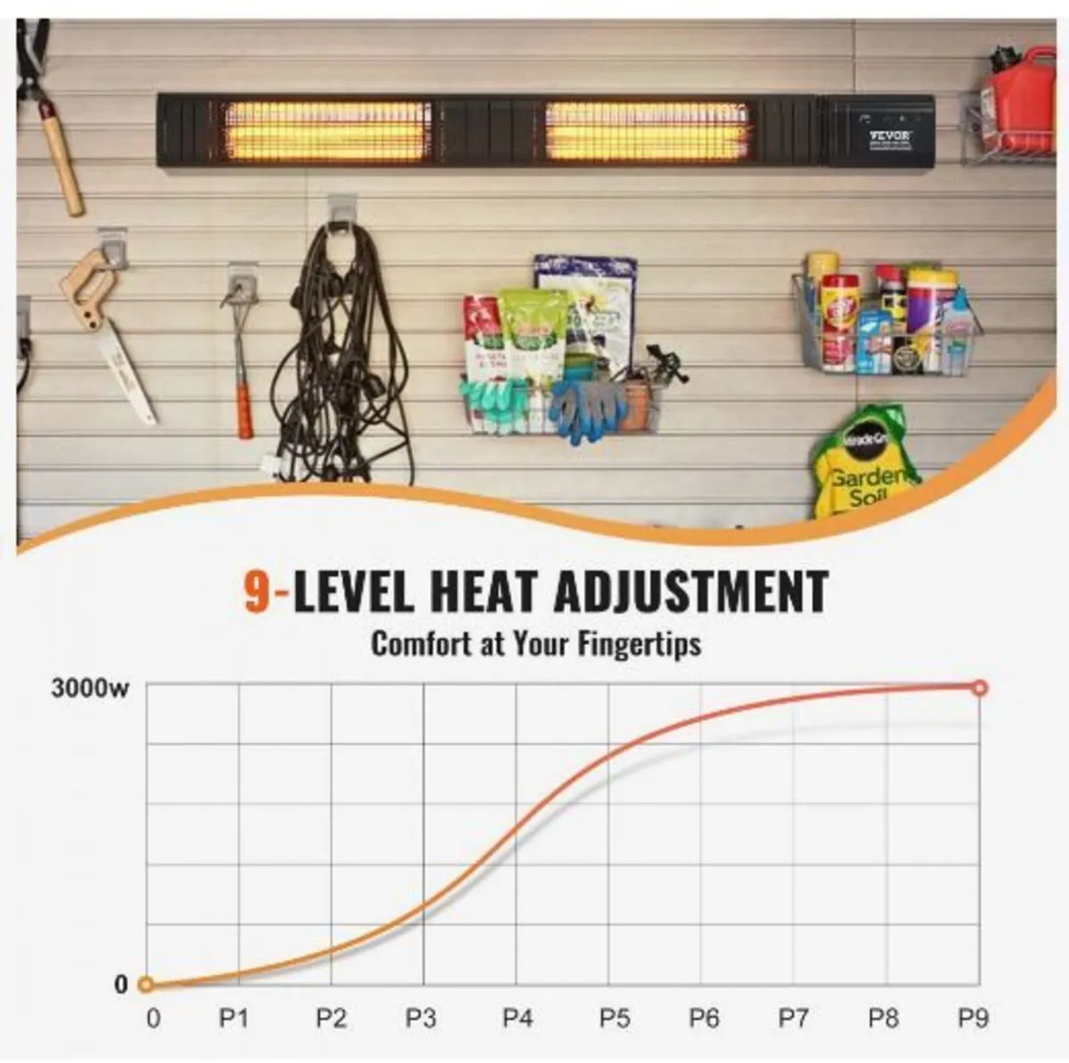 Infrared Heater, 3000W Remote Control - Image 2