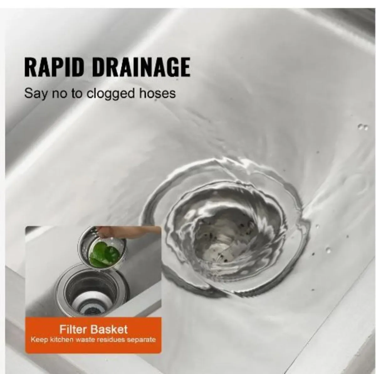 Stainless Steel Utility Sink - Image 4