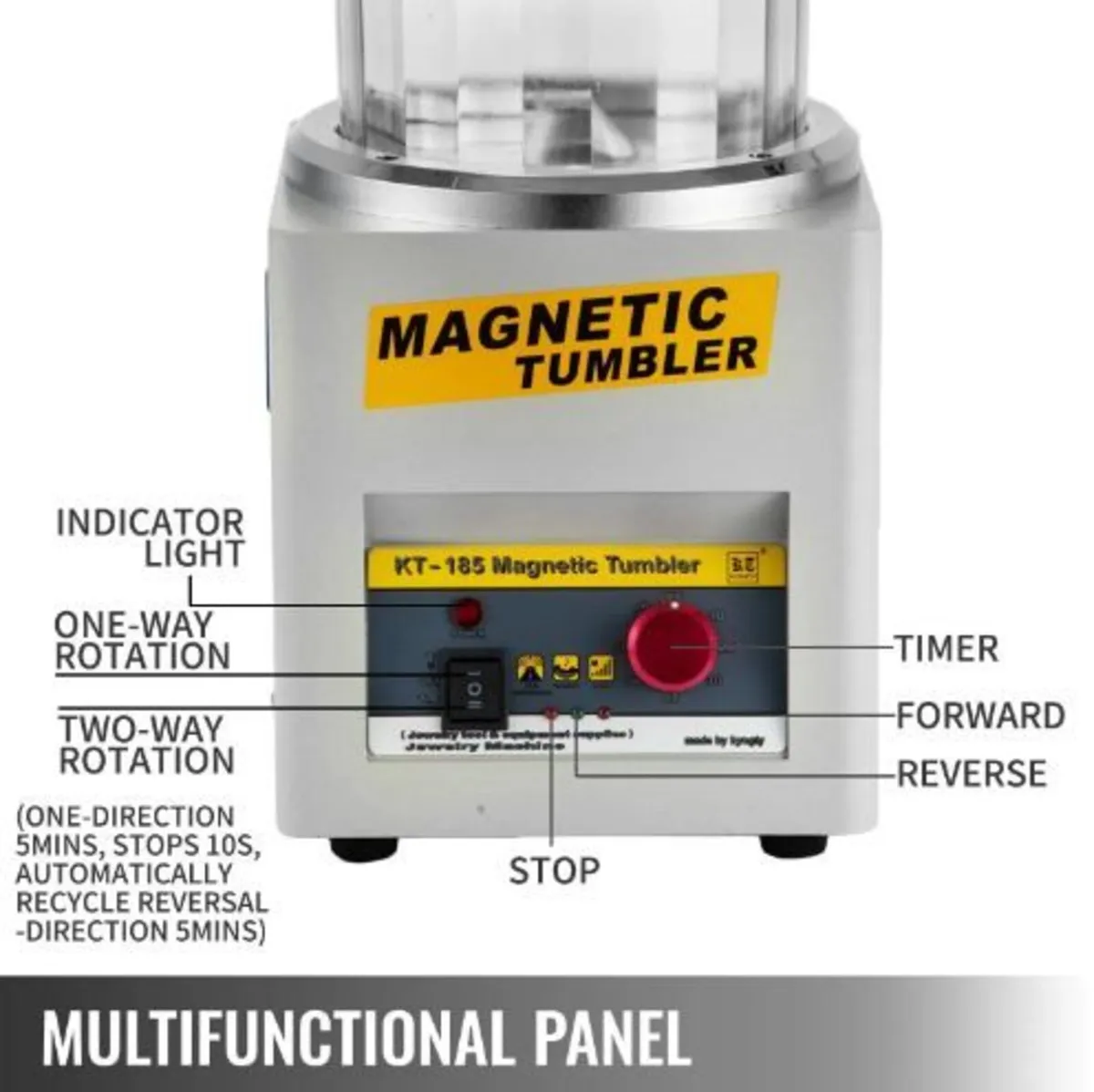 KT-185 Magnetic Tumbler 180mm - Image 4