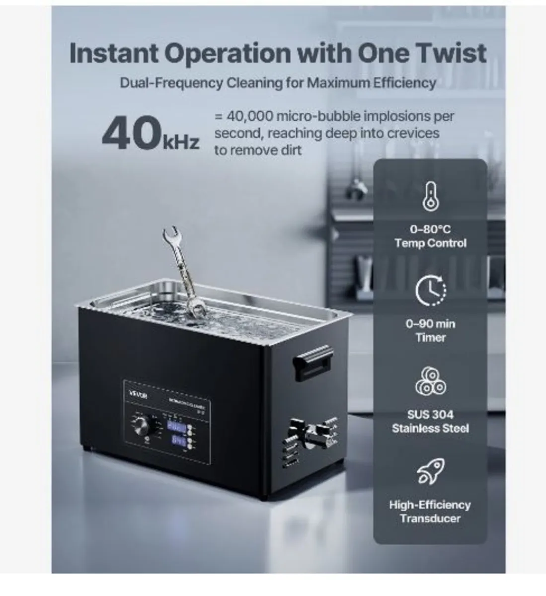 30L Ultrasonic Cleaner, Professional Ultrasonic - Image 3