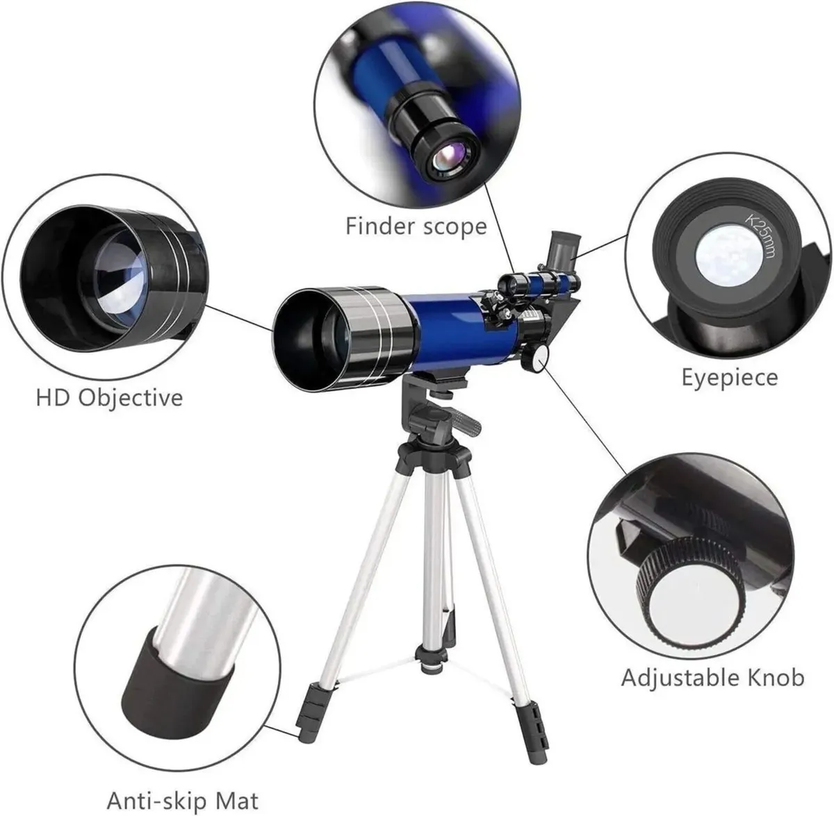 Telescope 70mm Astronomical Refractor for Kids - Image 3