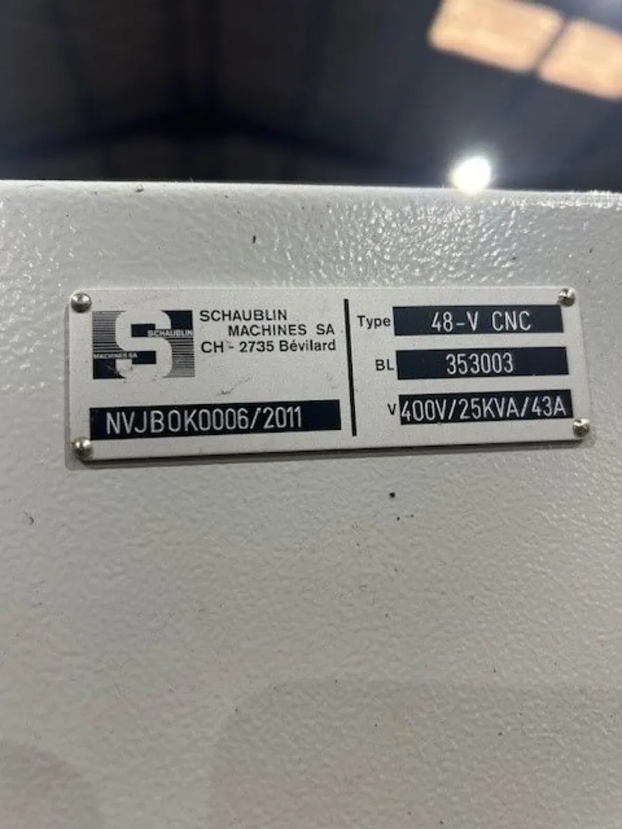 SCHAUBLIN 48-V-15K VERTICAL MACHINING CENTRE / CNC - Image 4