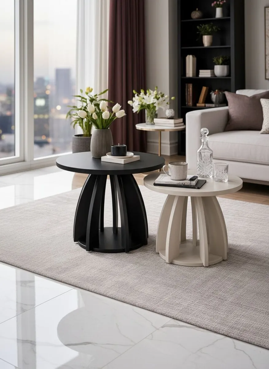 Zenith Nest Coffee Tables – Modern Set of 2 - Image 1