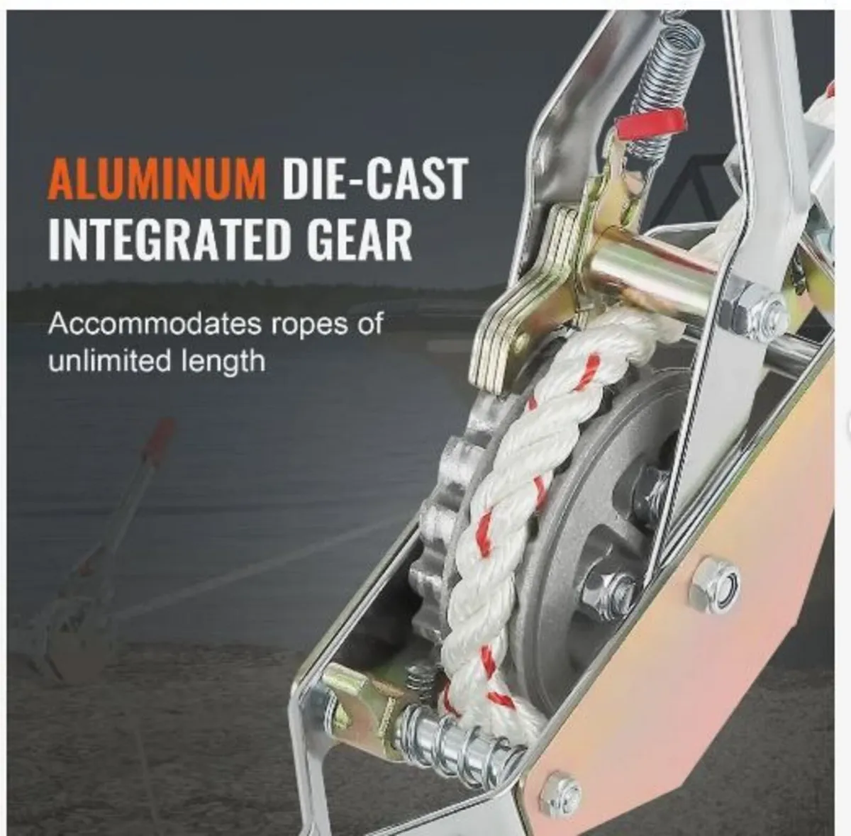 Rope Puller, 3/4 Ton (750 kg) Pulling Capacity, - Image 4