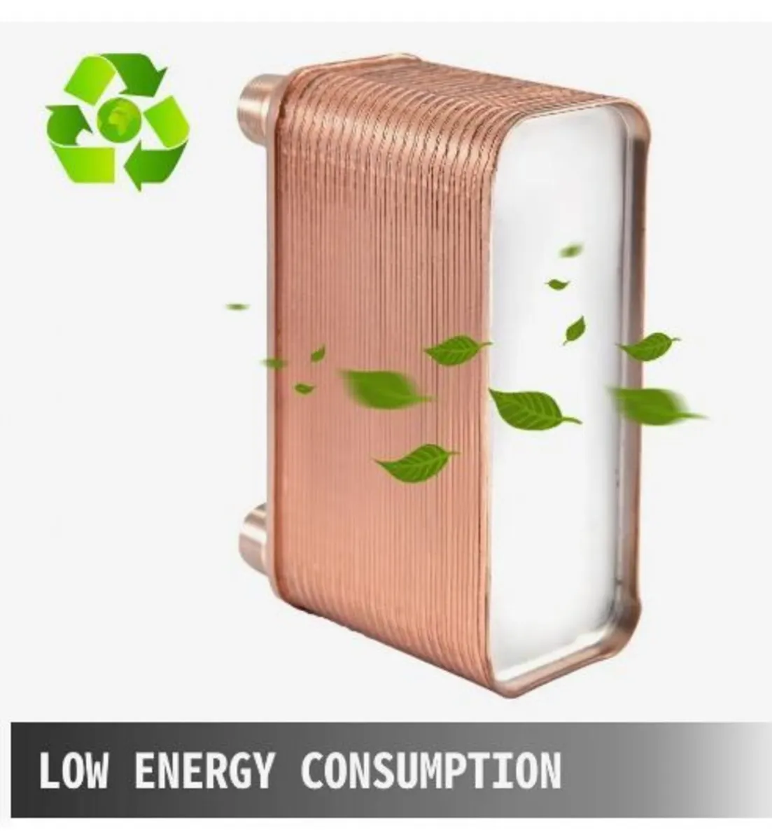 Heat Exchanger 3/4” MNPT Ports Brazed Plate - Image 3