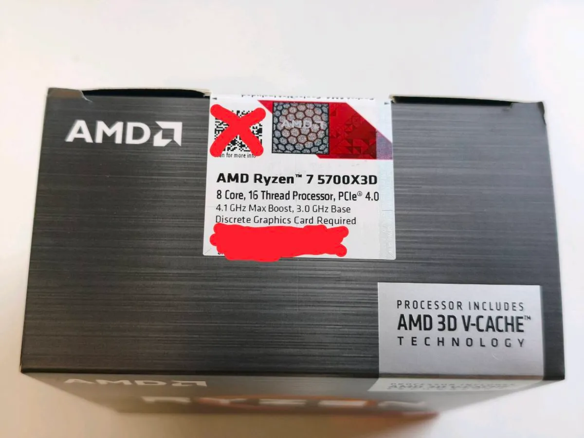 AMD Ryzen 7 5700X3D (Brand New / Warranty) - Image 3