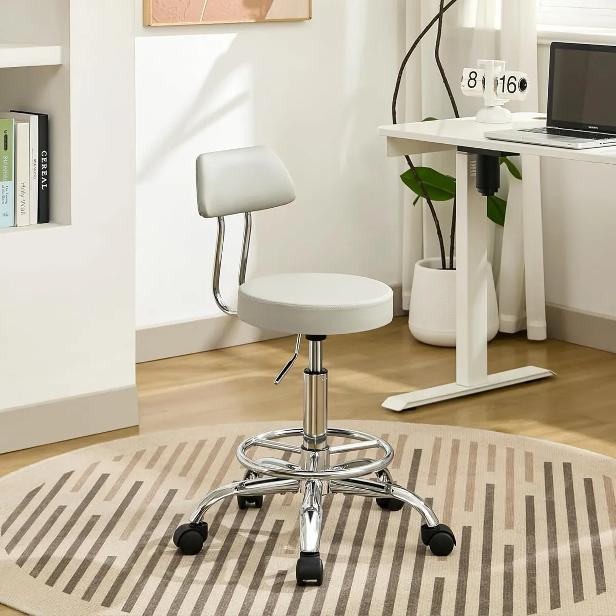 Height Adjustable Drafting Office Chair with - Image 1