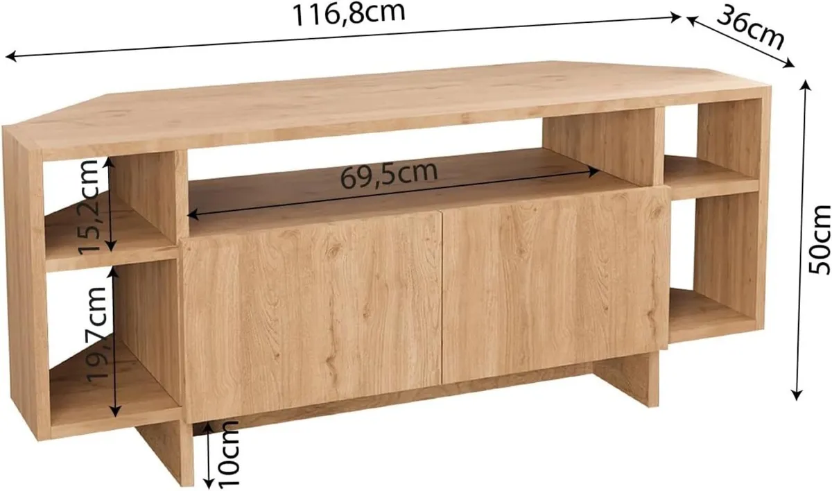 Era Corner TV Unit with Storage for up to 50 Inch - Image 3