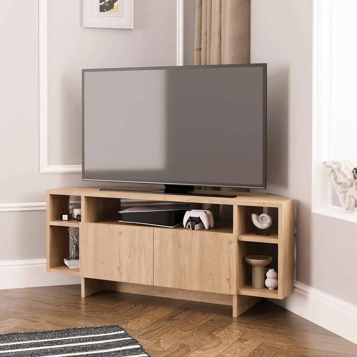 Era Corner TV Unit with Storage for up to 50 Inch - Image 4