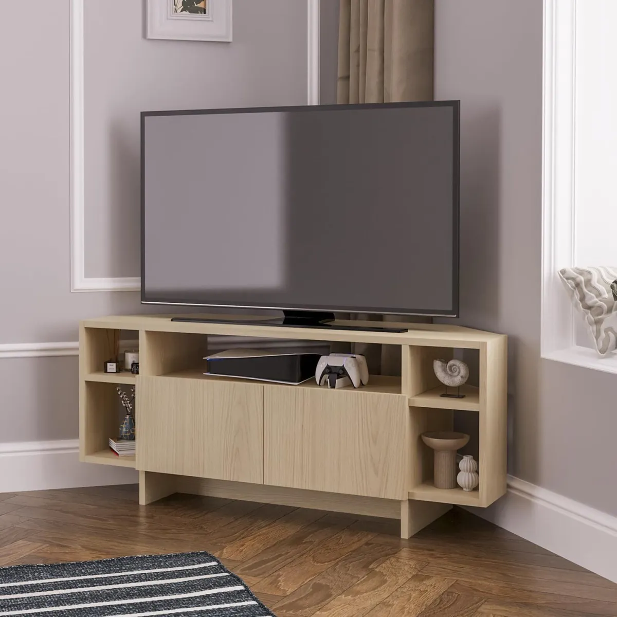 Era Corner TV Unit with Storage for up to 50 Inch - Image 4