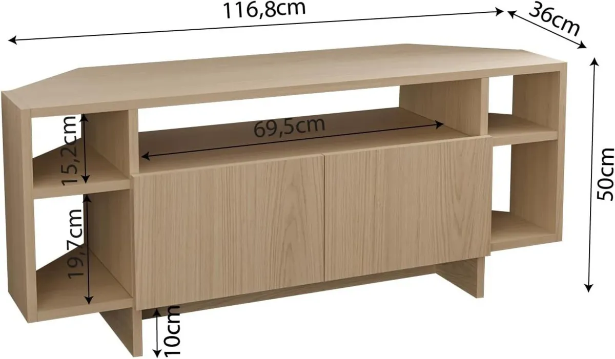 Era Corner TV Unit with Storage for up to 50 Inch - Image 3