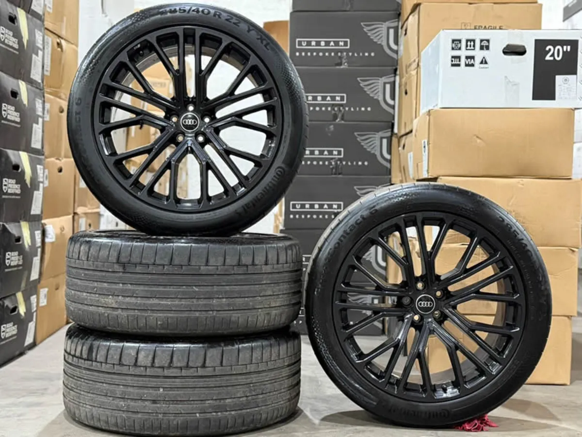 22" Genuine AUDI RS Q8 SQ8 Wheels & Continentals - Image 1