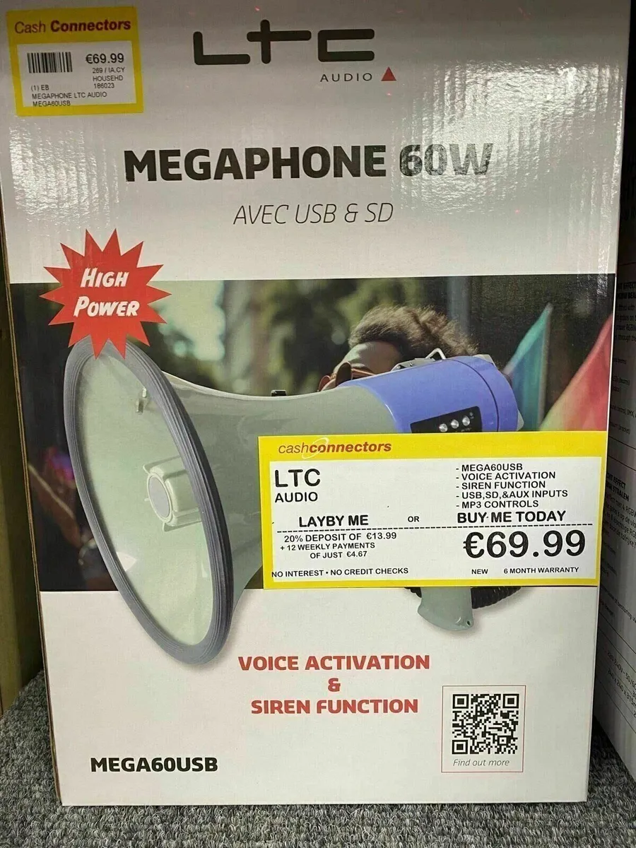 LTC Audio Megaphone 60W BRAND NEW Boxed - Image 1