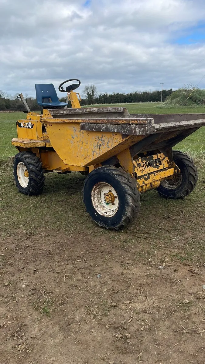 Hitachi mini digger & 3 ton dumper - Image 4