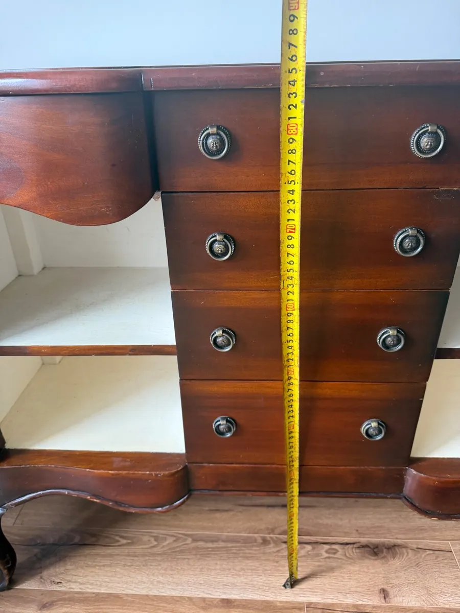 Vintage Wood Console Table - Image 2