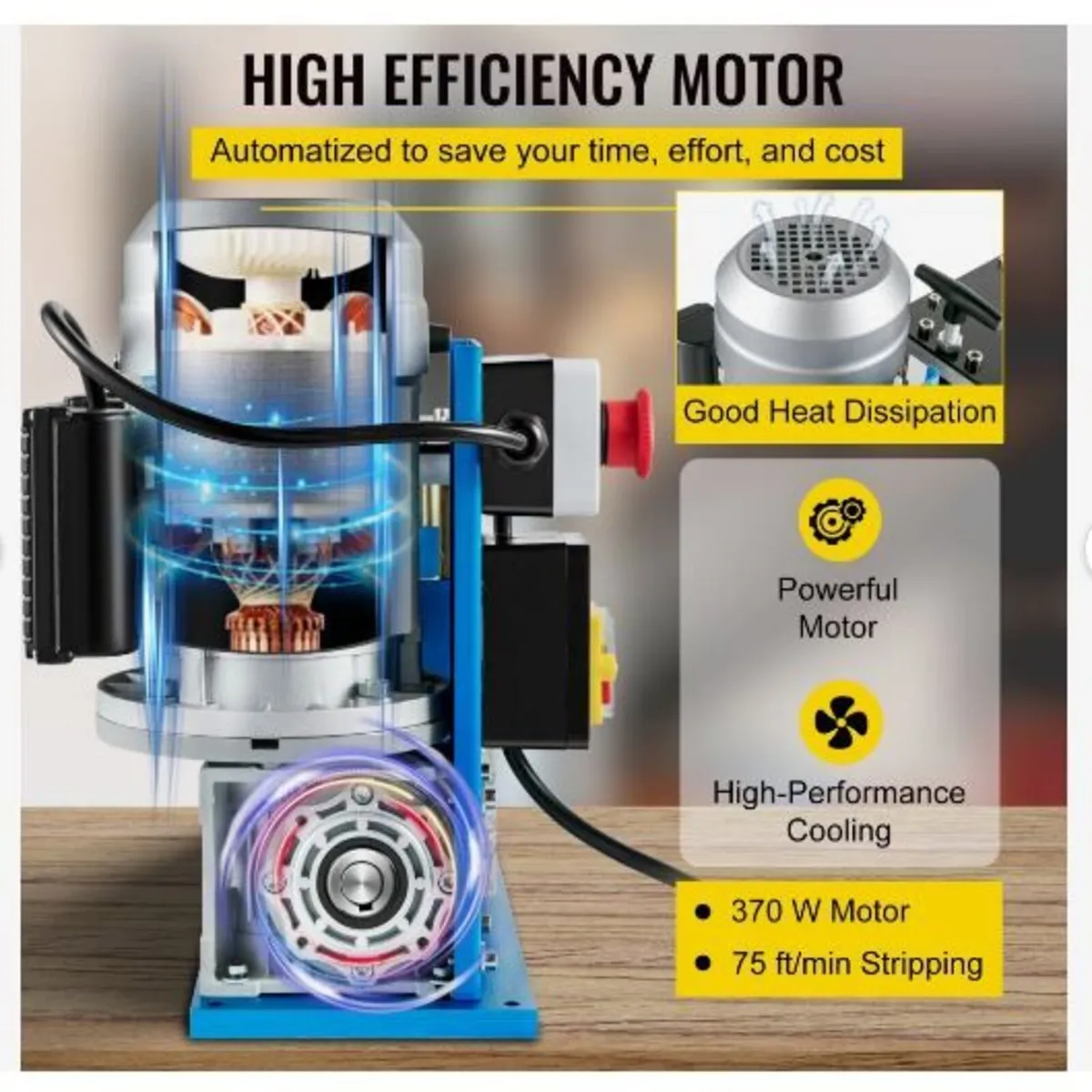 Electric Wire Stripping Machine, 1.5-38 mm - Image 3