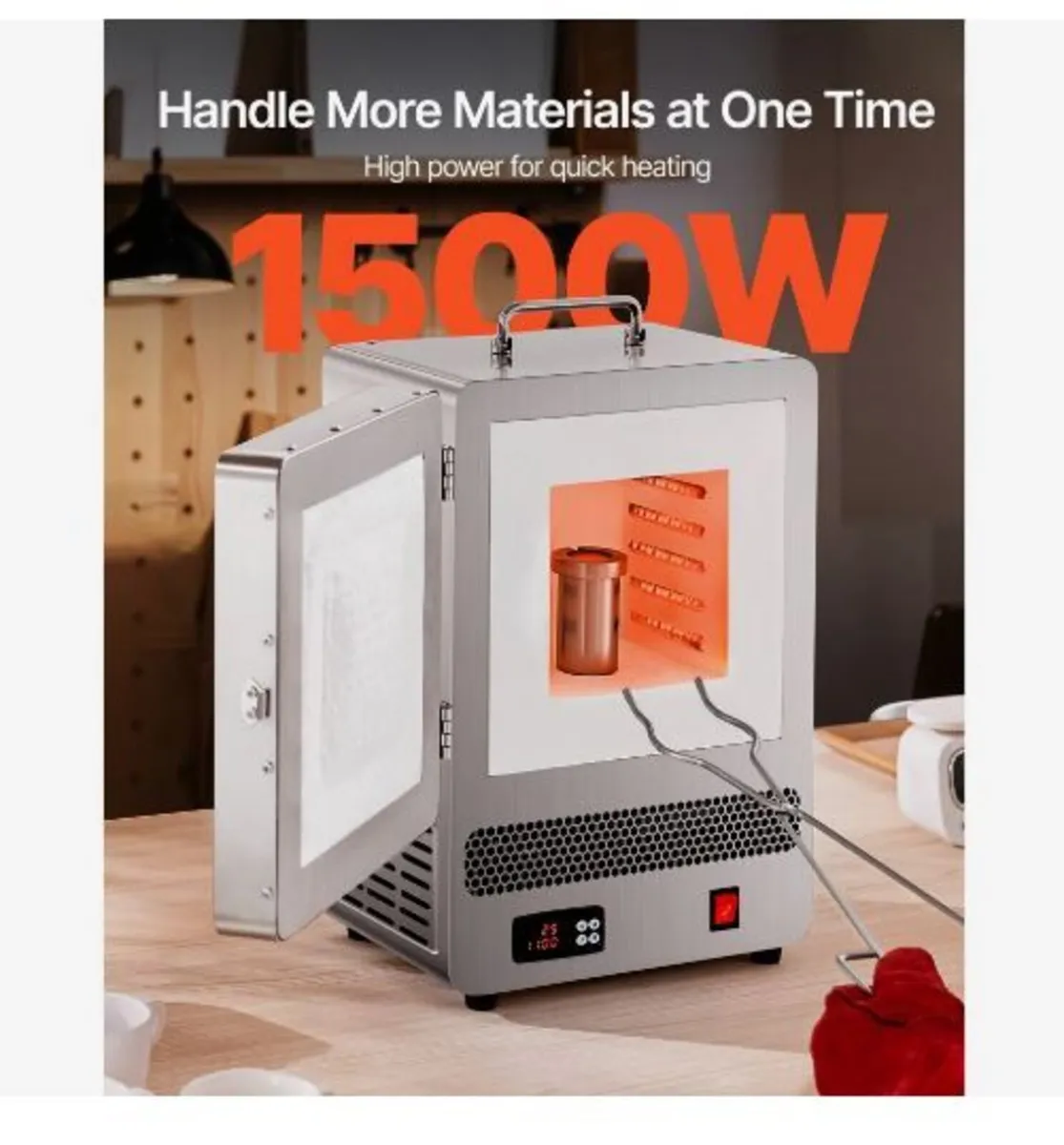 Tabletop Kiln Melter, 1500W Powerful - Image 4