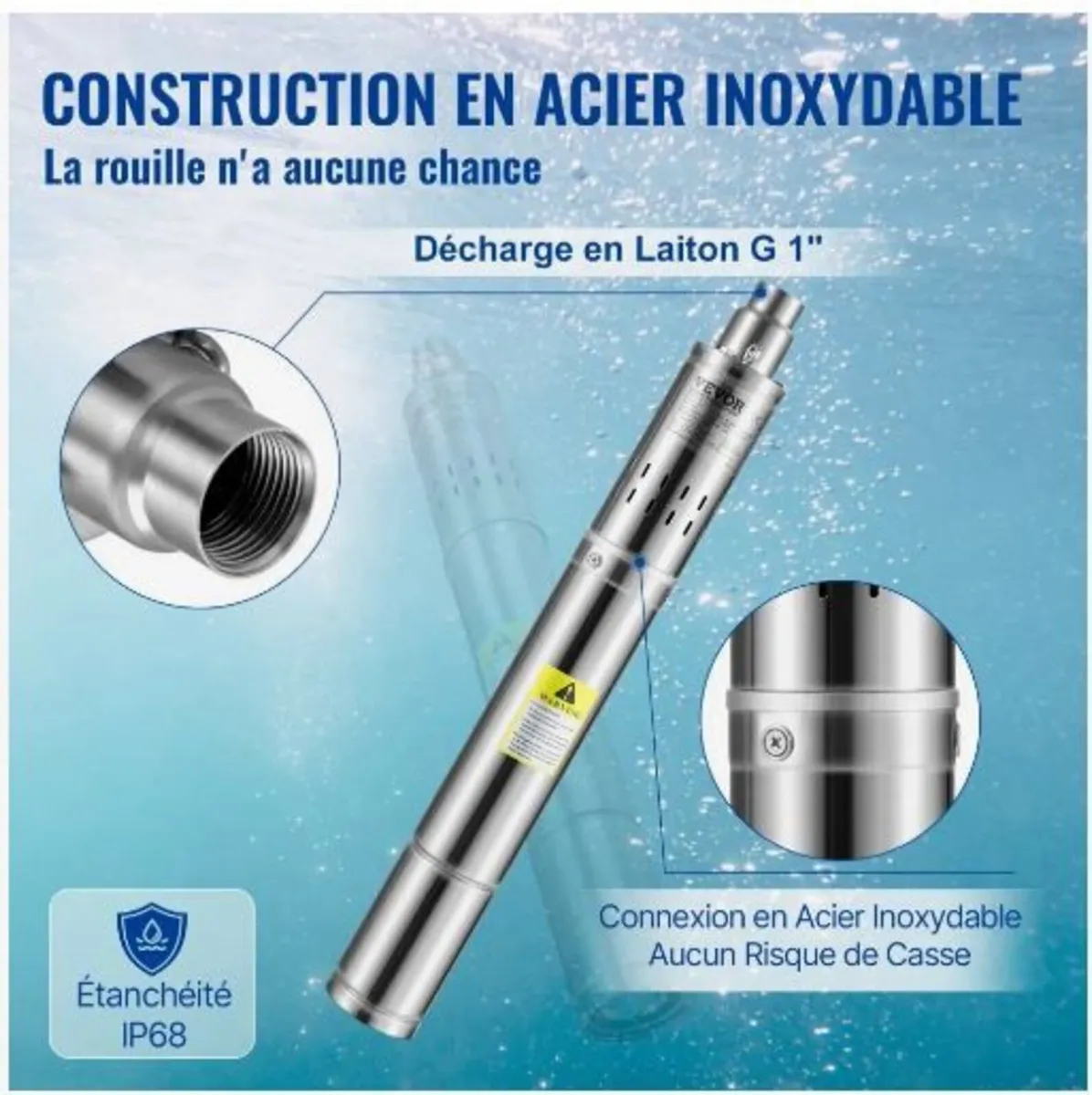 Deep Well Submersible Pump, 550W - Image 2