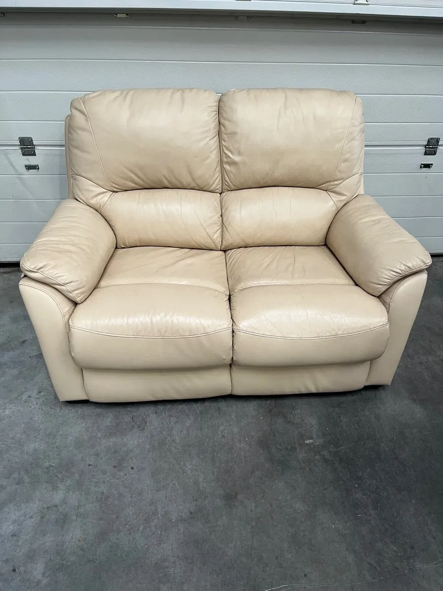 Cream leather 2 Seater