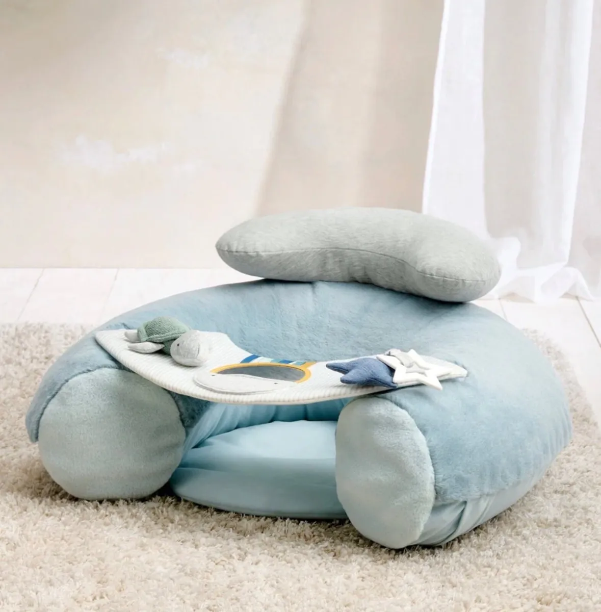 Mamas&Papas floor cushion & tummy time for baby - Image 2