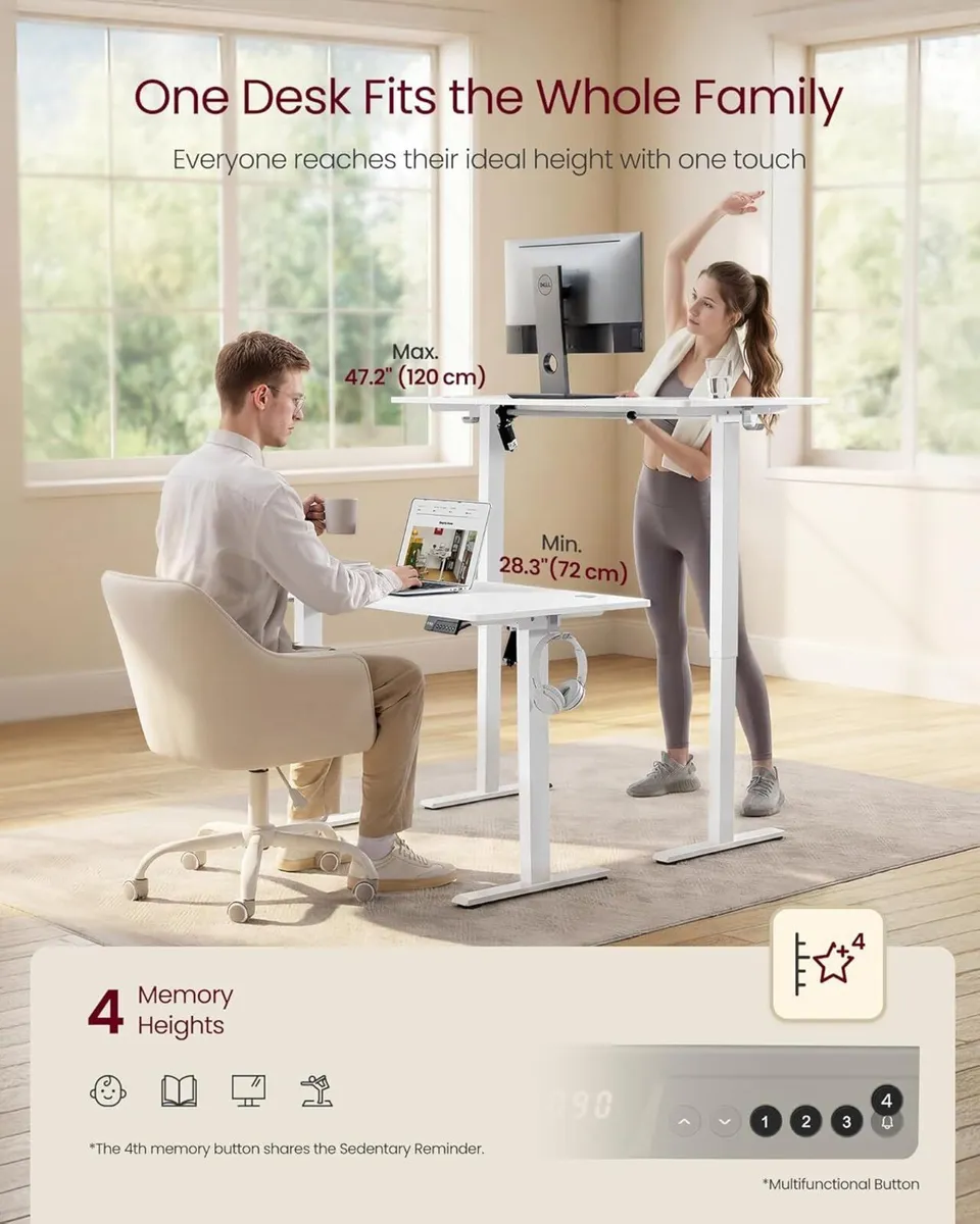 Electric Standing Desk Height Adjustable Sedentary - Image 4