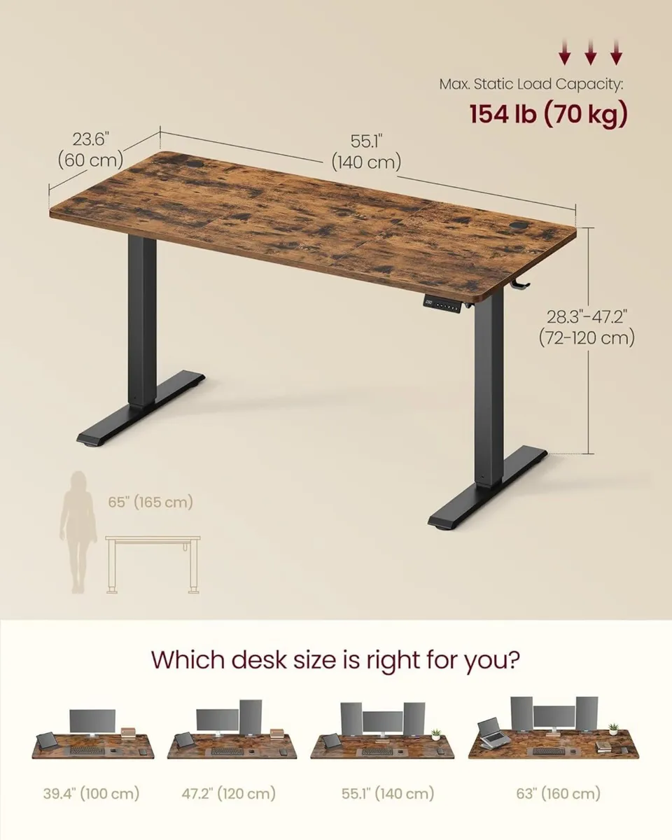 Electric Standing Desk Height Adjustable Sedentary - Image 3