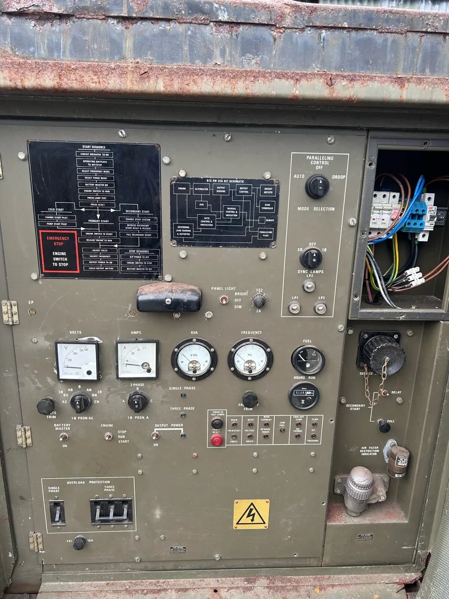30kva Single Phase Ex-Army Generator - Image 3