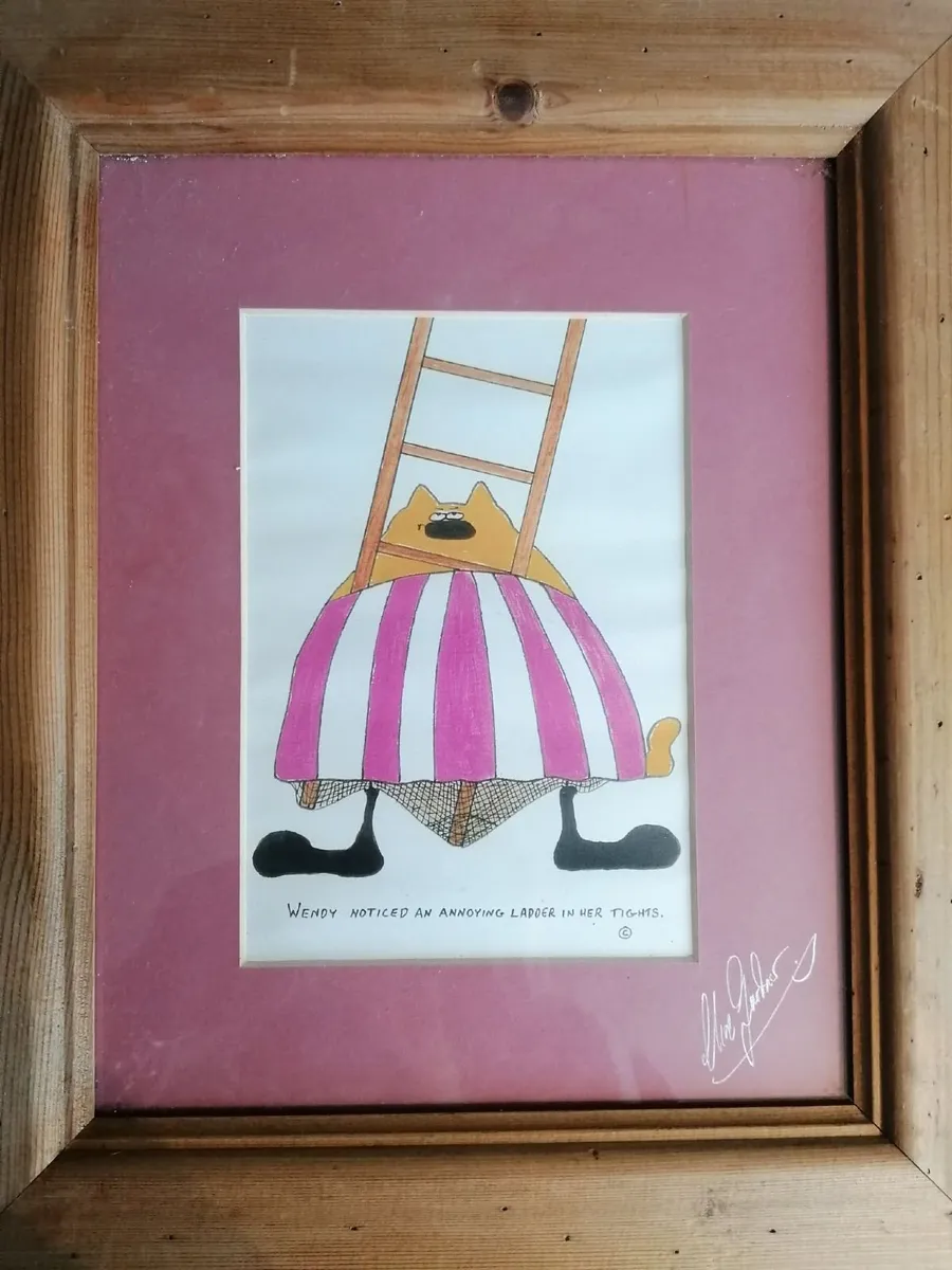 Original Signed Clive Gardner Clives Cats Print - Image 2