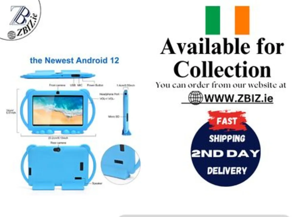 Tablet 7in Android 12 32GB 2GB RAM Kids Tablet - Image 1