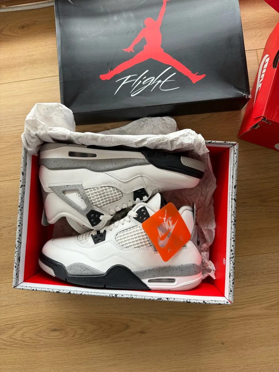 Air Jordan retro 4 white - Image 2