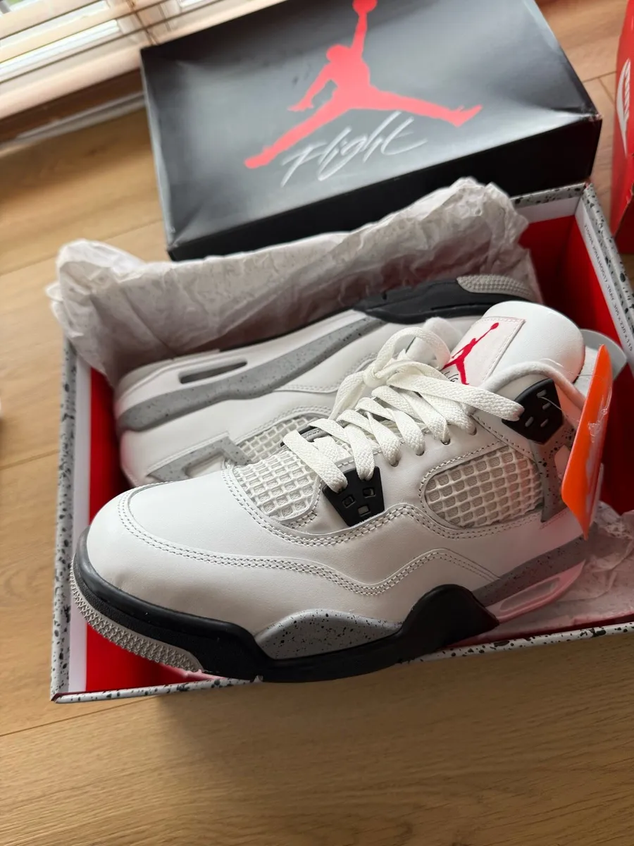 Air Jordan retro 4 white - Image 3