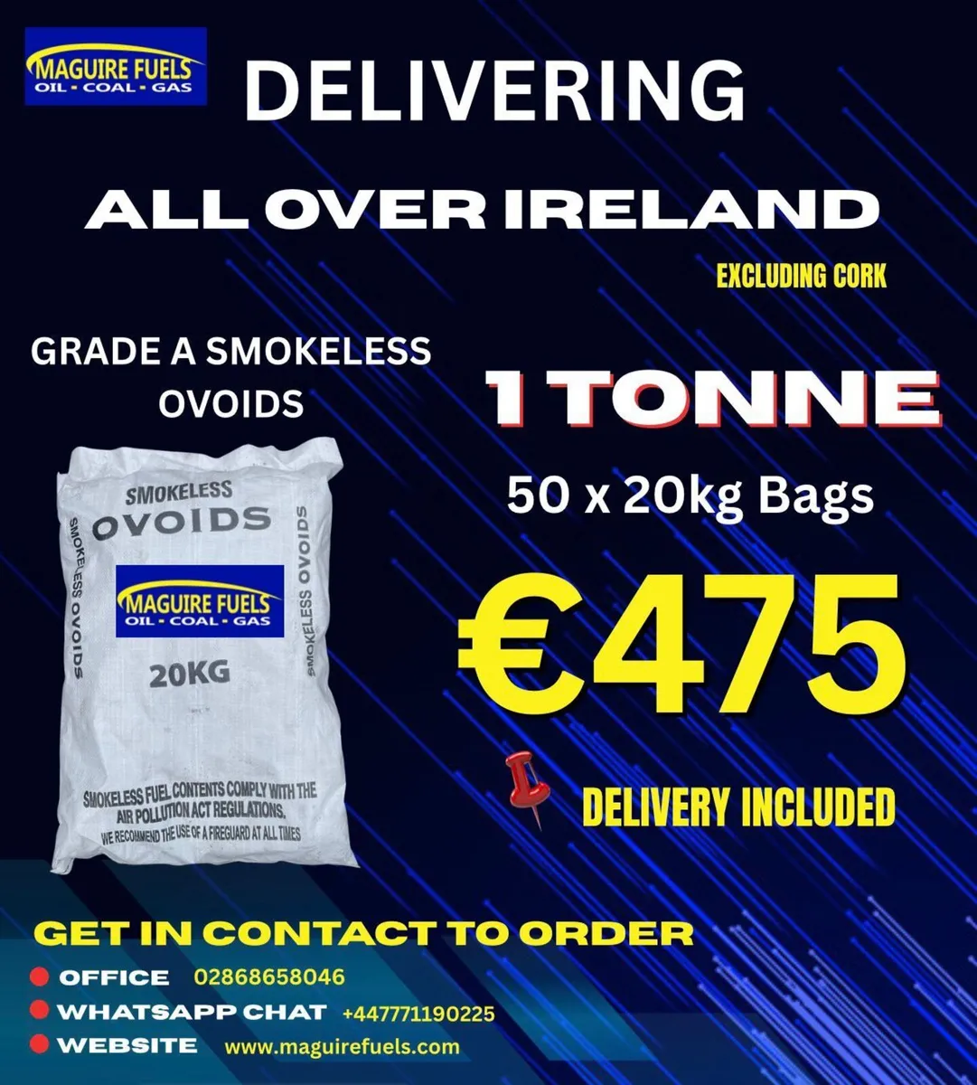 BEST VALUE SMOKELESS COAL + DEL = €475 PER PALLET - Image 3