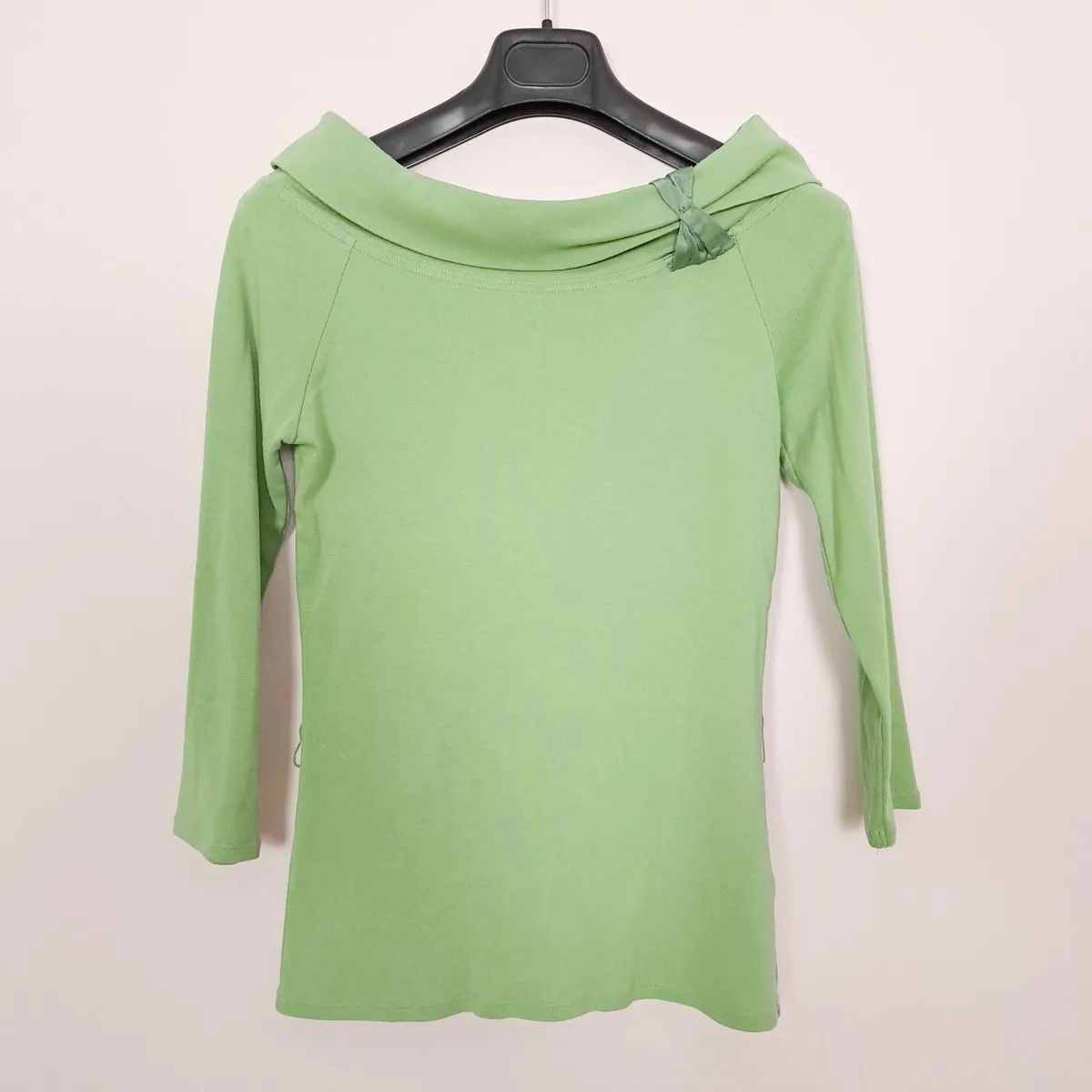 Monsoon Green Bardot Off-The-Shoulder Top 12UK - Image 1