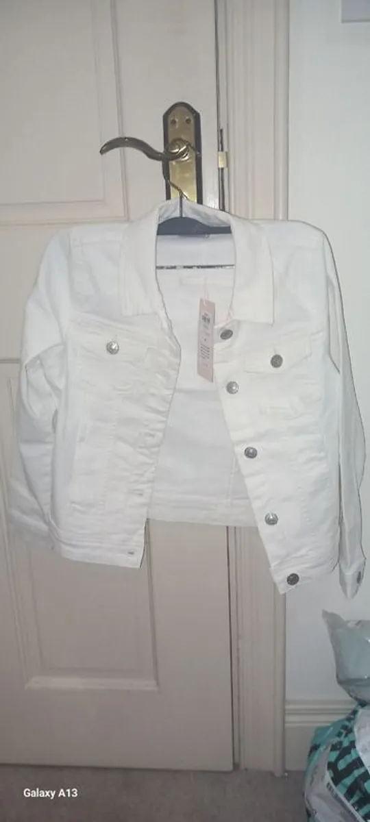 White denim jacket